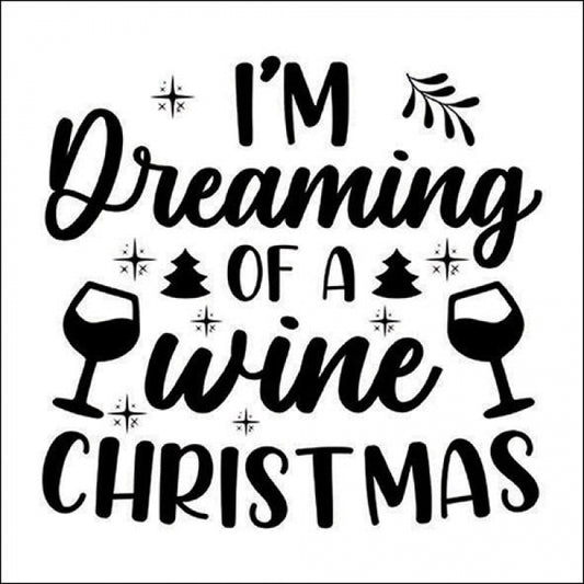 Servietten - I'm dreaming of a wine christmas