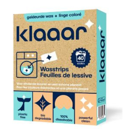 Klaaar - tester wasstrips kleur