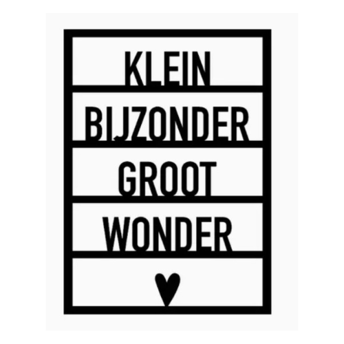 Houten Klein bijzonder groot wonder