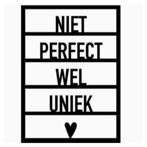 Houten Niet perfect wel uniek