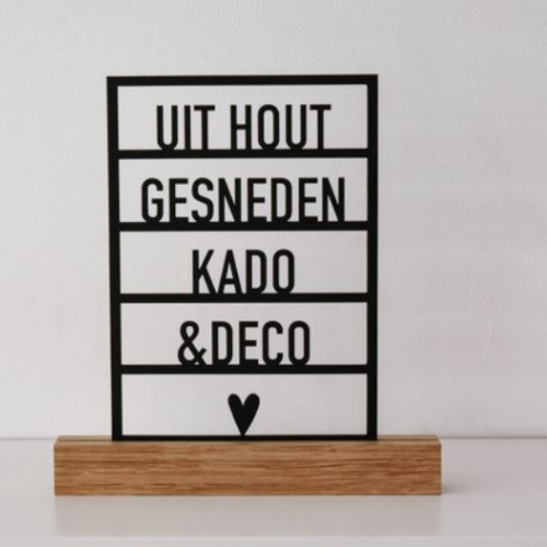 Houten Klein bijzonder groot wonder